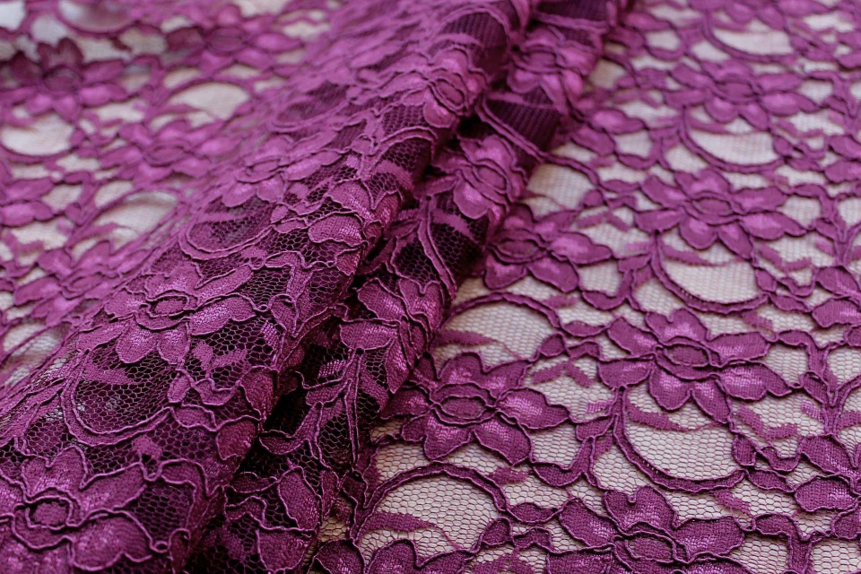 Corded Lace - Wine