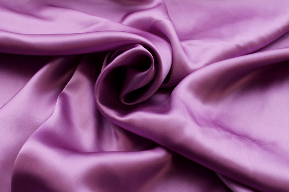 New Violet Silk Satin - 140cm