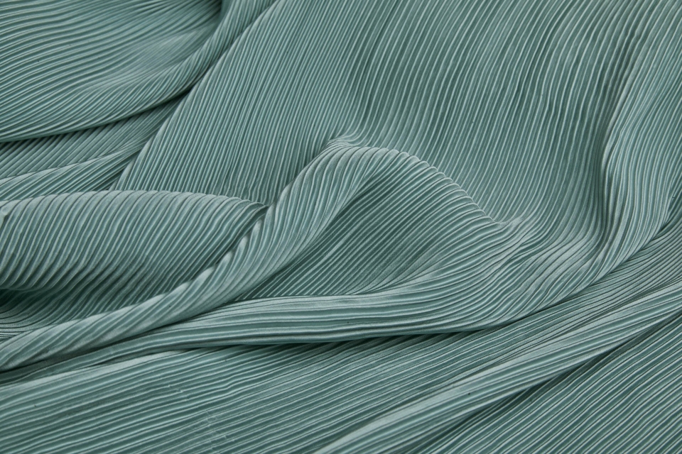 OUT OF STOCK - Pleated Fabric - Tiffany Blue