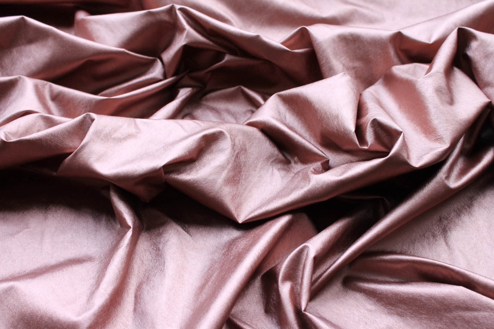 Soft Metallic Glove Leatherette - Dusty Pink Metallic