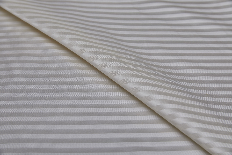 Woven Stripe Brocade - Ivory