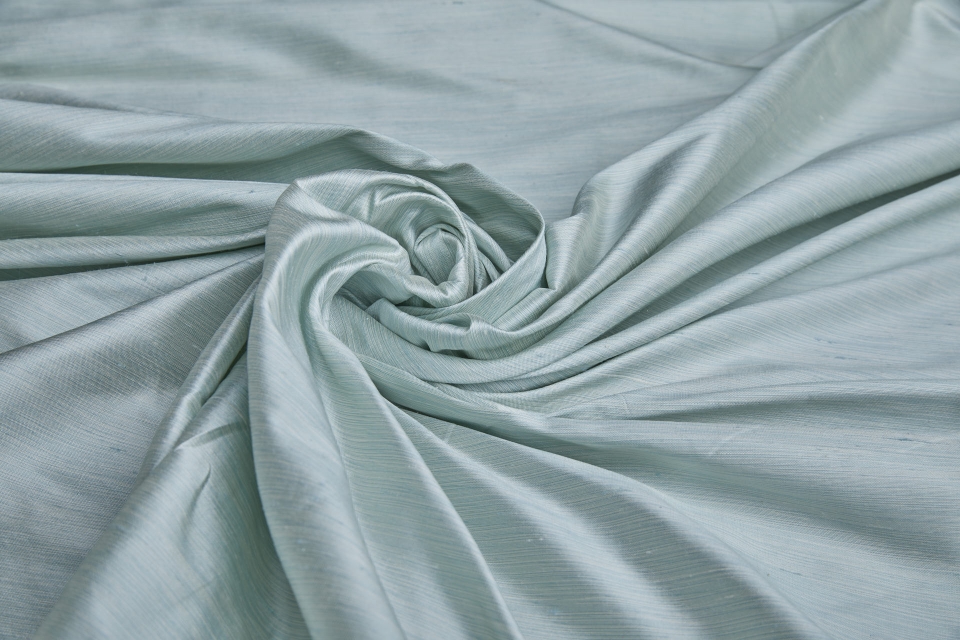 Three Tone Marl Silk Dupion - Mint