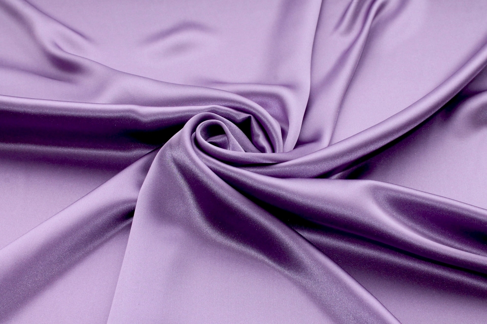 LAST PIECE - Violet Silk Satin - 140cm wide